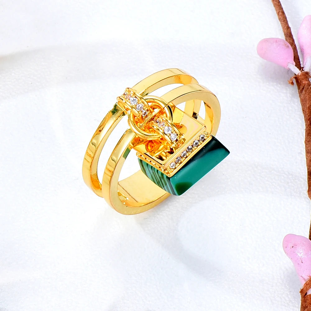Luxury African Drop Necklace Bangle Earrings Ring Set