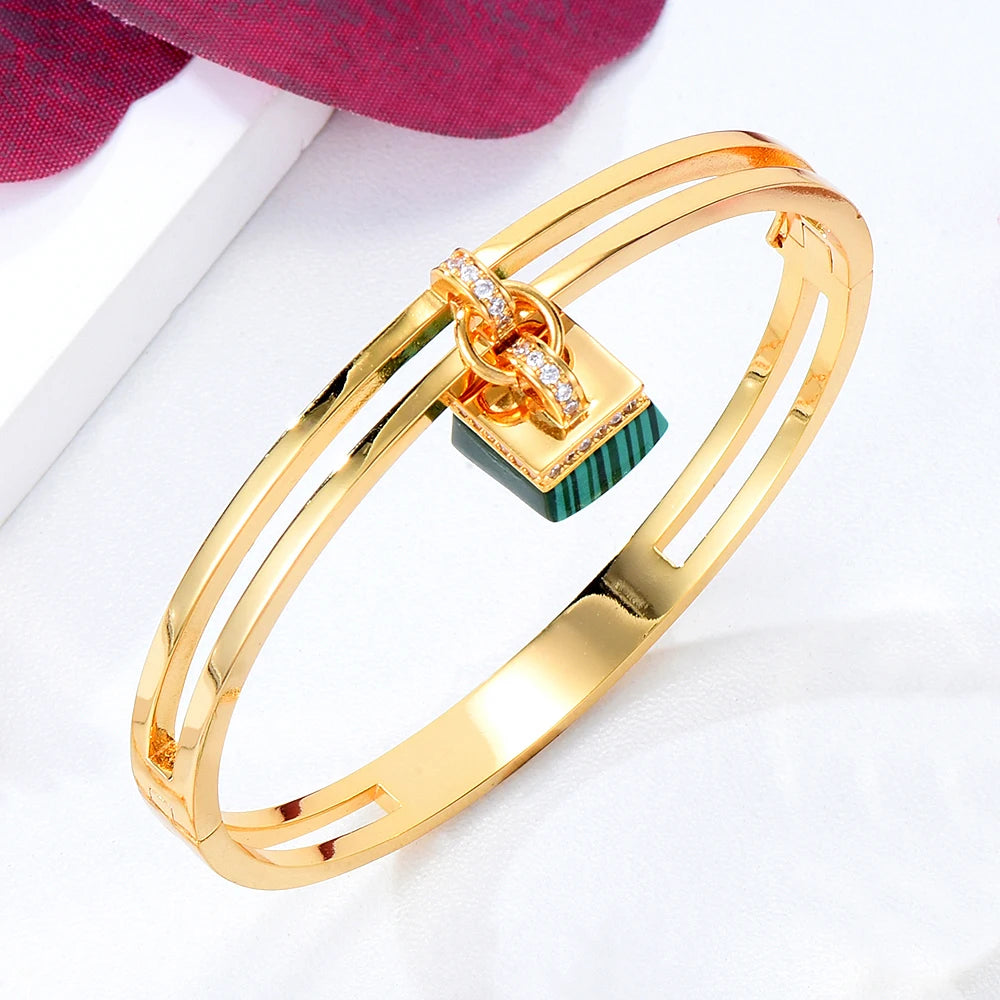 Luxury African Drop Necklace Bangle Earrings Ring Set