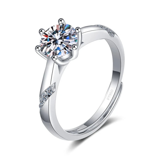 PT950 Platinum Luxury Ring Moissanite Diamond
