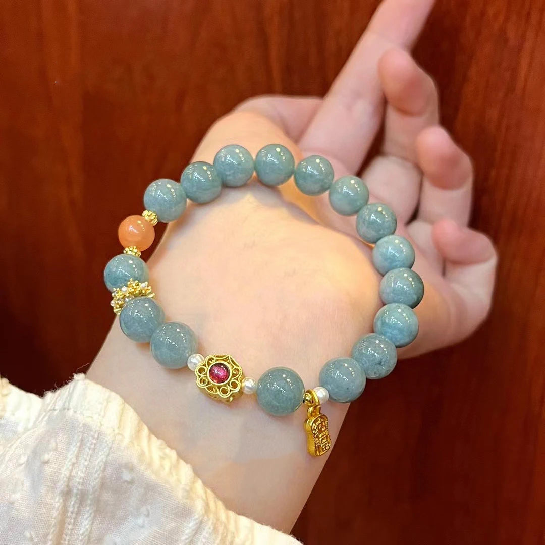 Green Jade Bangle Bracelet