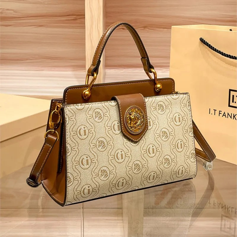 New designer high-quality shoulder bag contrasting color crossbody