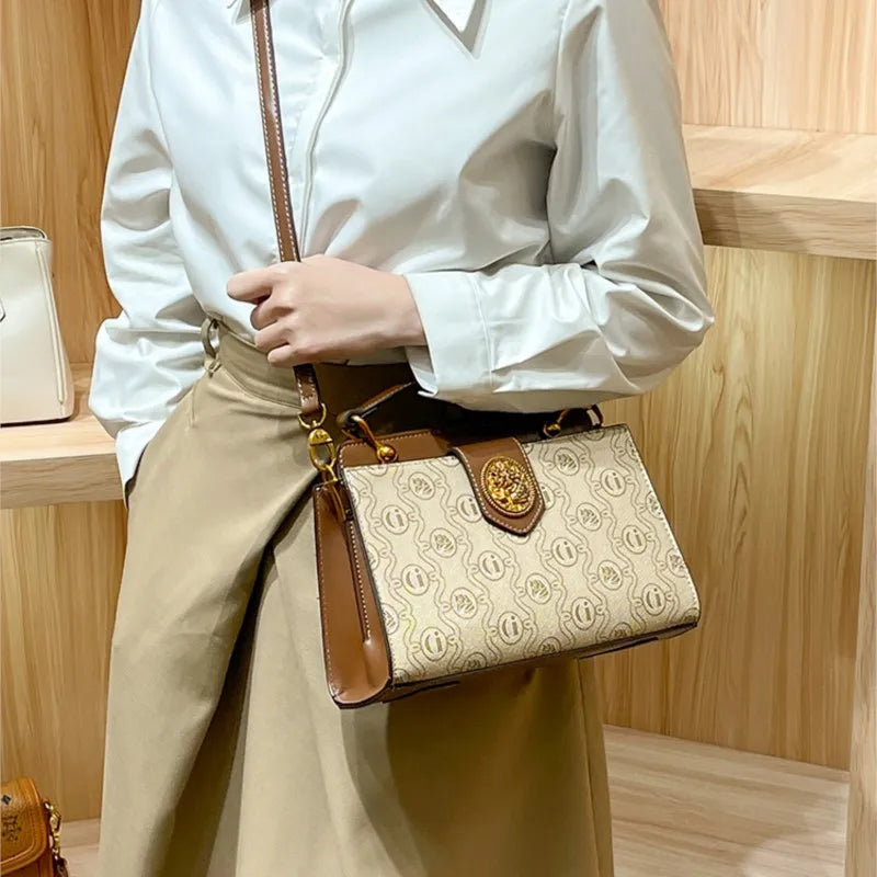 New designer high-quality shoulder bag contrasting color crossbody