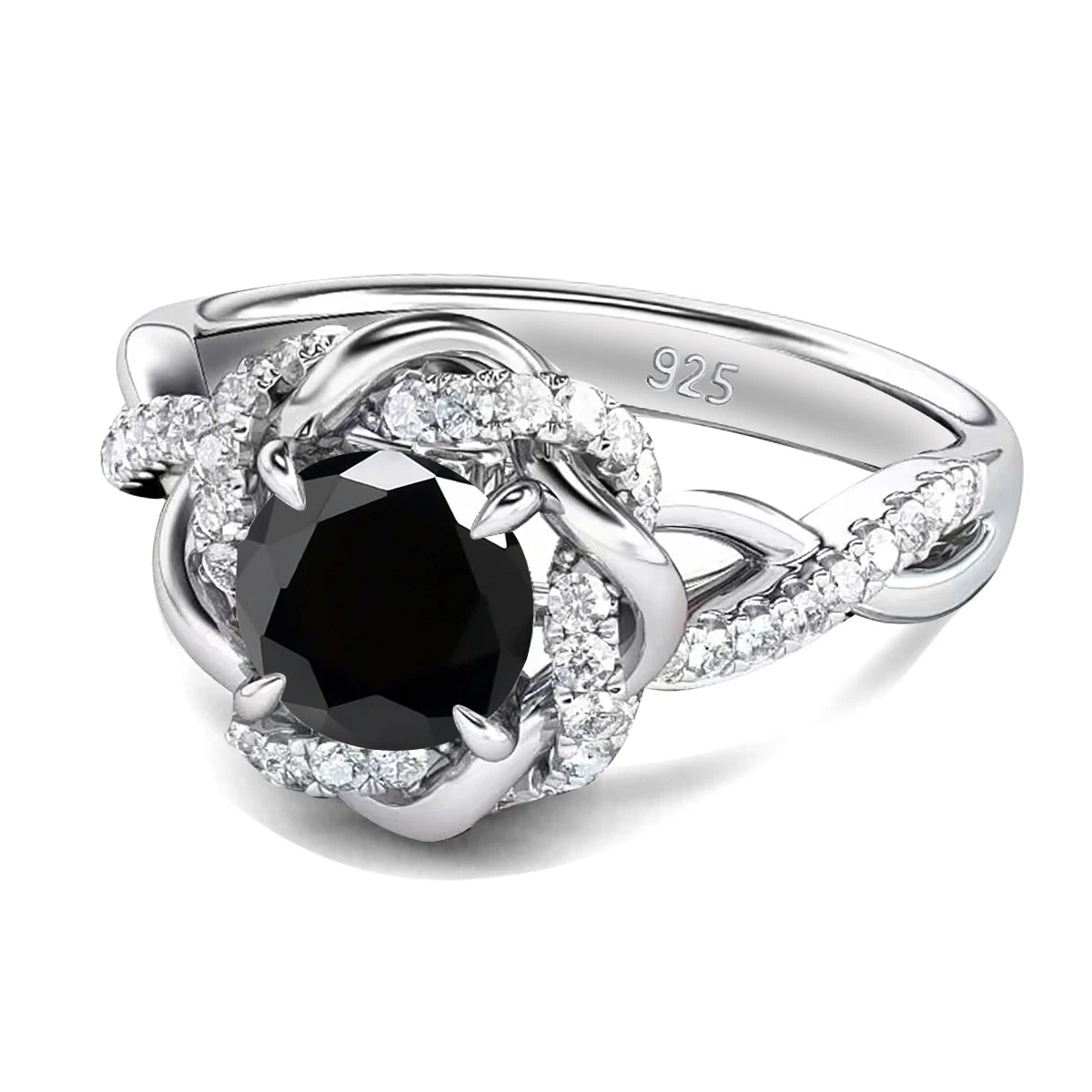 Moissanite Diamond Rings Set With Certificate 100% Sterling Silver 925 Luxury 2PCS