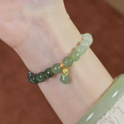 Natural Hetian Jade Pearl Bracelet