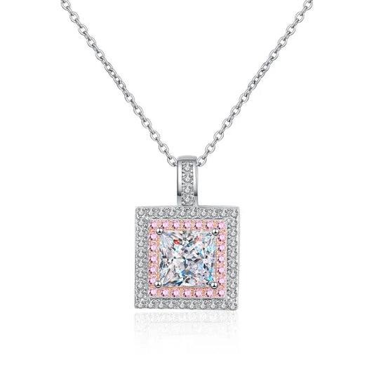 Moissanite Diamond Pendant Necklace