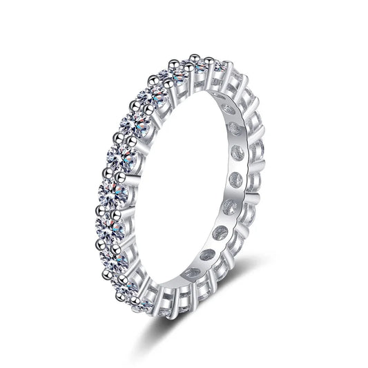 Designer 18K White Gold  Moissanite Diamond Classic Popular Rings
