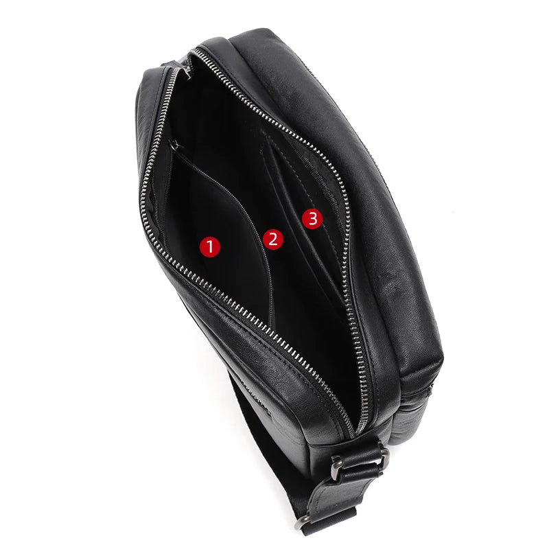 Men's Genuine Leather Messenger Bag Top Quality Men Bags