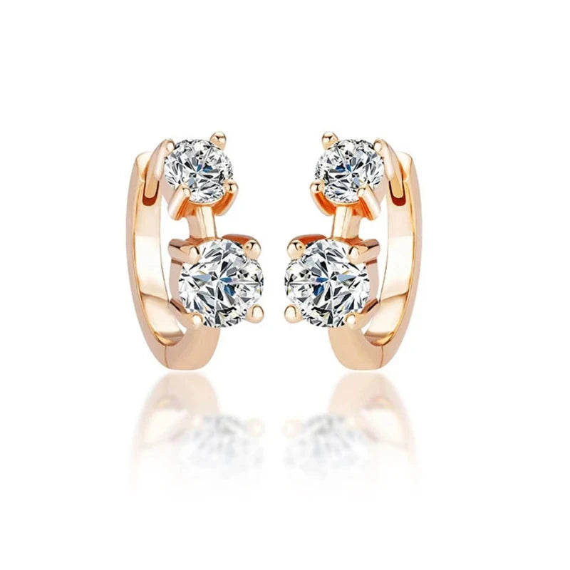 Moissanite Earrings With Certificate 925 Sterling Silver Hoop Earring