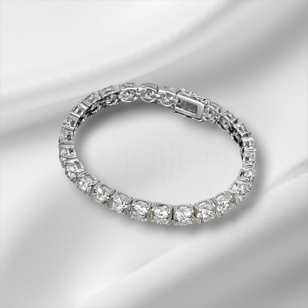 6.5mm Moissanite Tennis Bracelet | D Color S925 Silver
