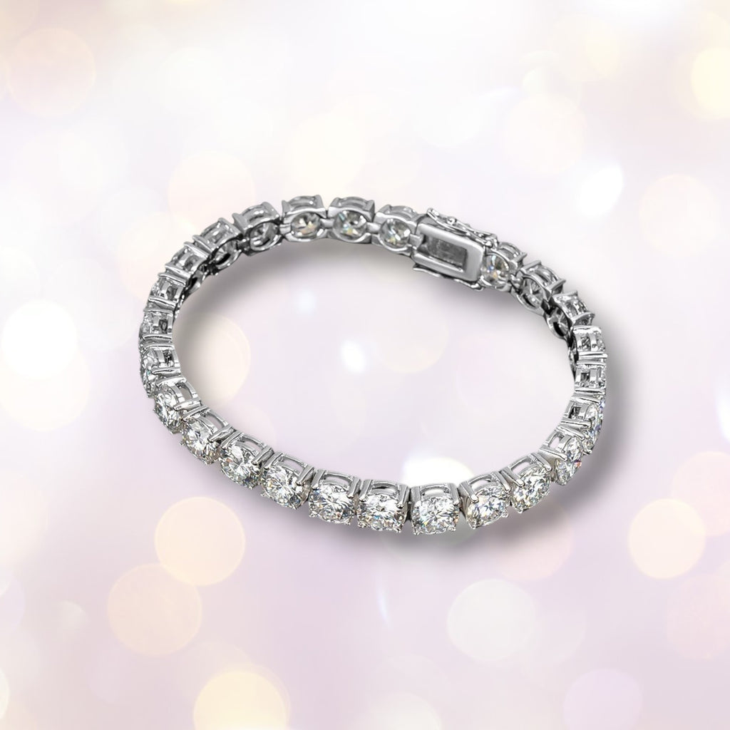 6.5mm Moissanite Tennis Bracelet | D Color S925 Silver