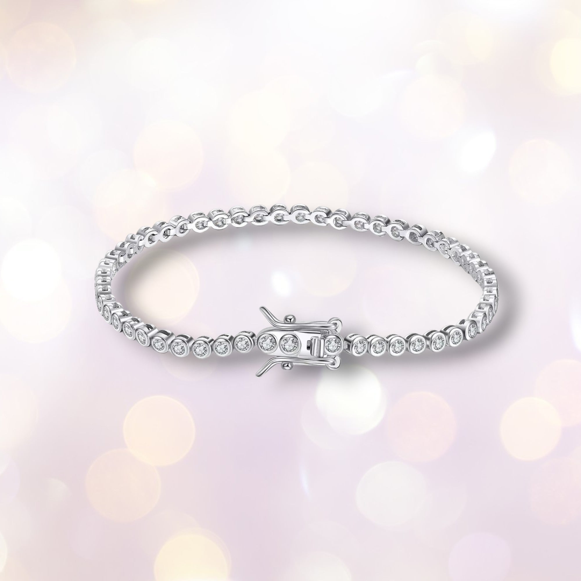 2mm Moissanite Tennis Bracelet | D VVS1 S925 Silver