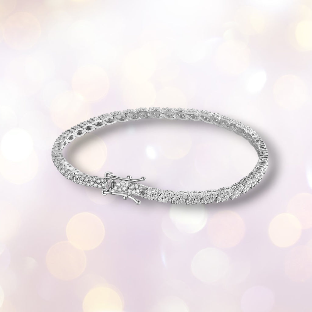 D VVS1 Moissanite Tennis Bracelet | S925 Silver 1.2mm