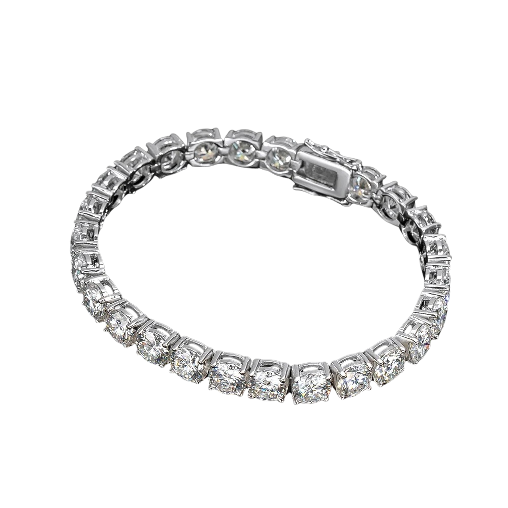 6.5mm Moissanite Tennis Bracelet | D Color S925 Silver