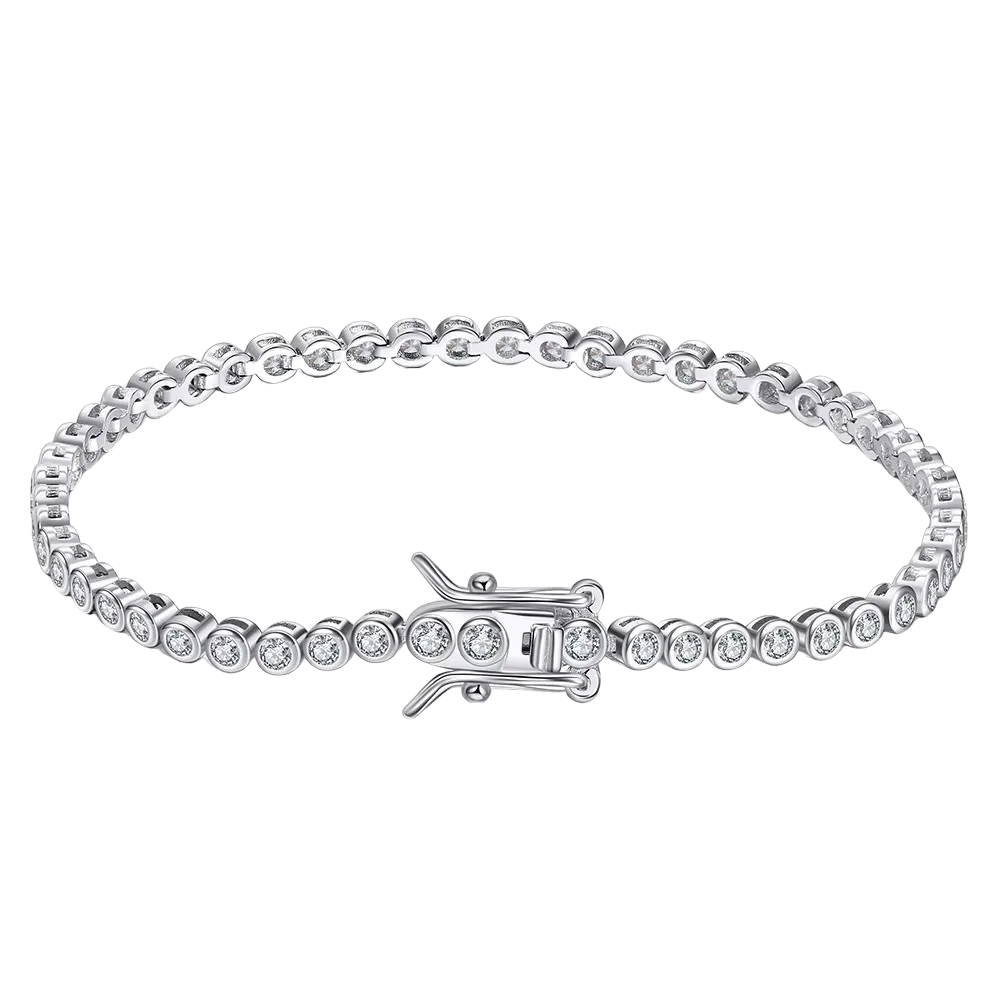 2mm Moissanite Tennis Bracelet | D VVS1 S925 Silver