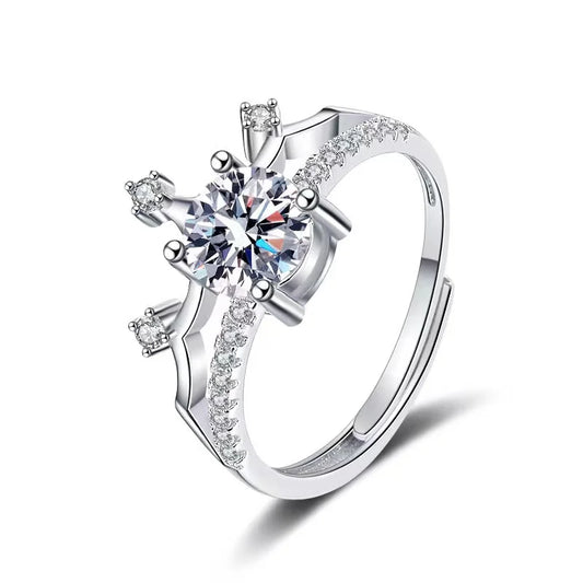 1ct Moissanite Diamond Engagement Ring