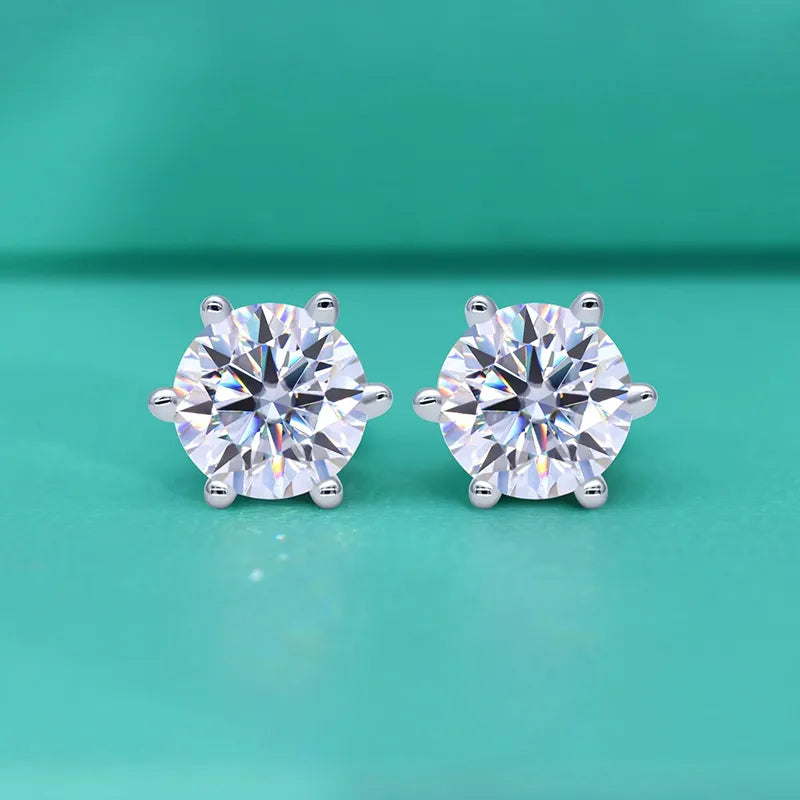 3ct  Moissanite Stud Earrings