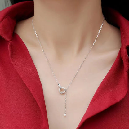 0.17ct Moissanite Pendant Necklace