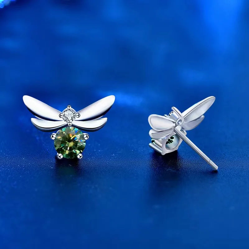 0.5ct Moissanite Bee Stud Earrings