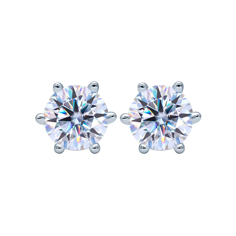 3ct  Moissanite Stud Earrings