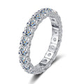 2.5ct D VVS1 Moissanite Ring - S925 Silver 18k White Gold Band