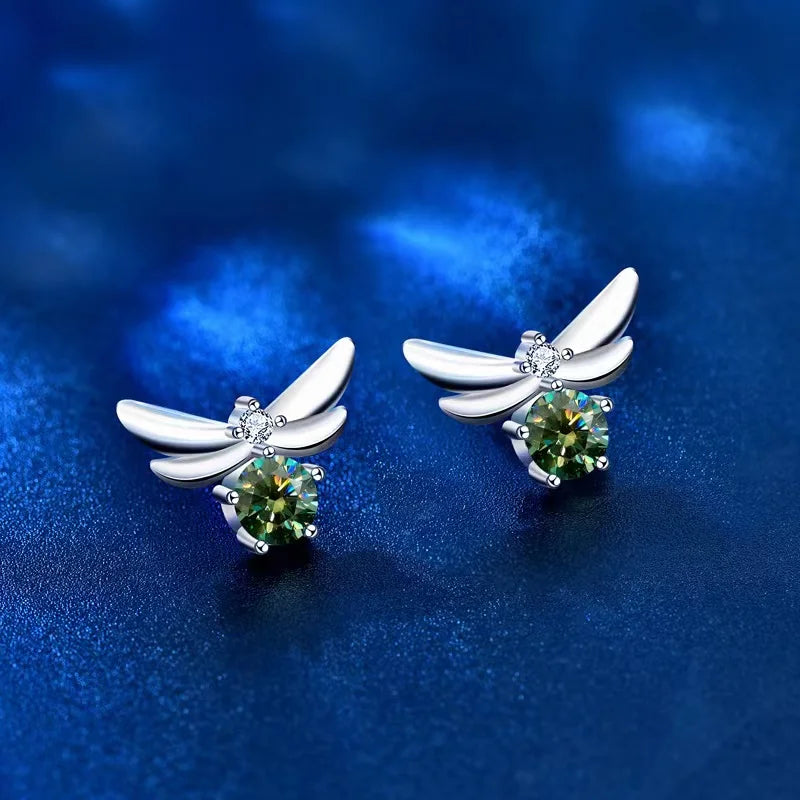 0.5ct Moissanite Bee Stud Earrings