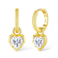 1CT Heart Cut Moissanite Drop Earrings for Women Brushed Frosted S925 Sterling Silver Plated 18k Earring Wedding Party Jewelry