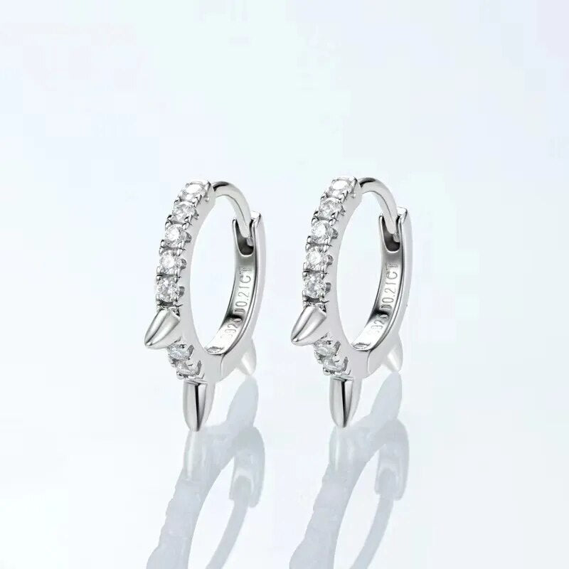 0.21ct Moissanite Hoop Earrings