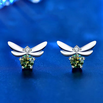 0.5ct Moissanite Bee Stud Earrings