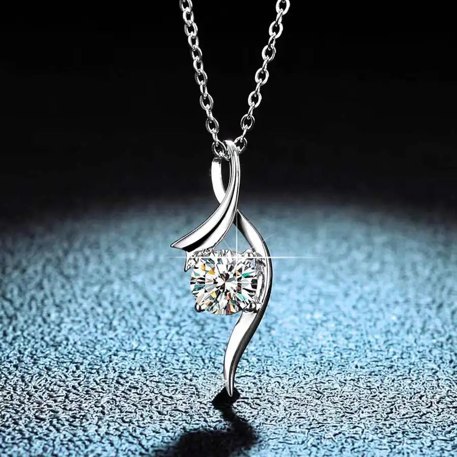 1 Carat Moissanite Necklace