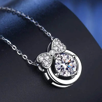 1ct Moissanite Charm Necklace