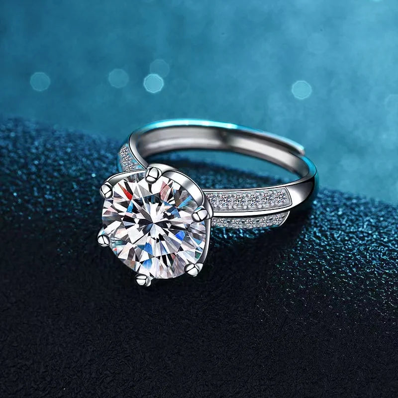 5 Carat Moissanite Ring Engagement Ring