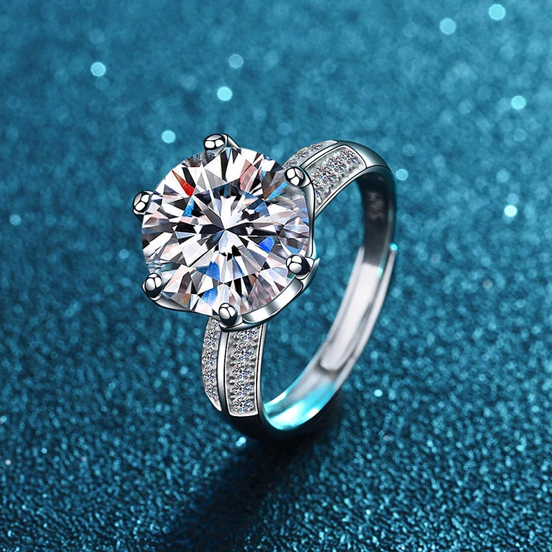 5 Carat Moissanite Ring Engagement Ring