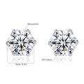 Moissanite Earrings Studs 925 Sterling Silver Classic 6 Prongs
