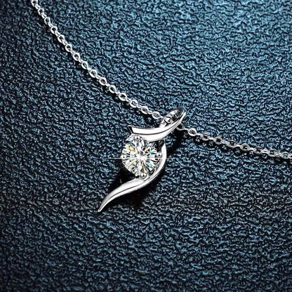 1 Carat Moissanite Necklace