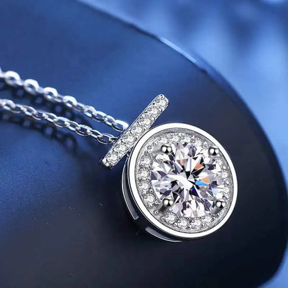 1 Carat Moissanite Necklace