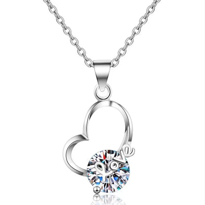 Heart Moissanite Diamond Necklace