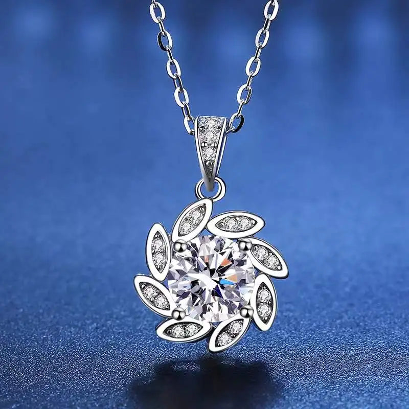 1 Carat  Moissanite Necklace