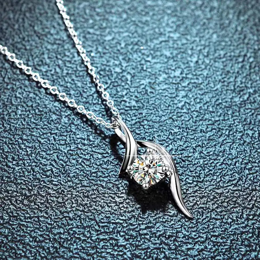 1 Carat Moissanite Necklace