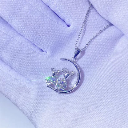 Moissanite Diamond Pendant Necklace