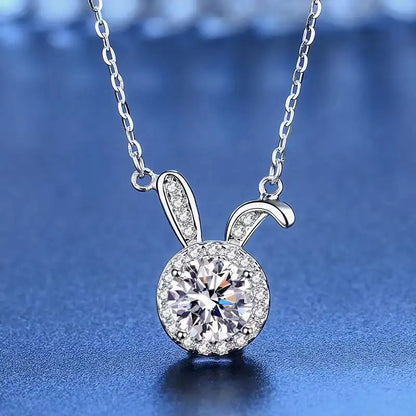 1 Carat Moissanite Pendant Necklace