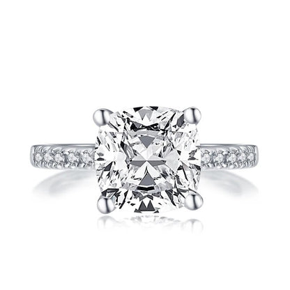 3.5 Carat Cushion Moissanite Rings