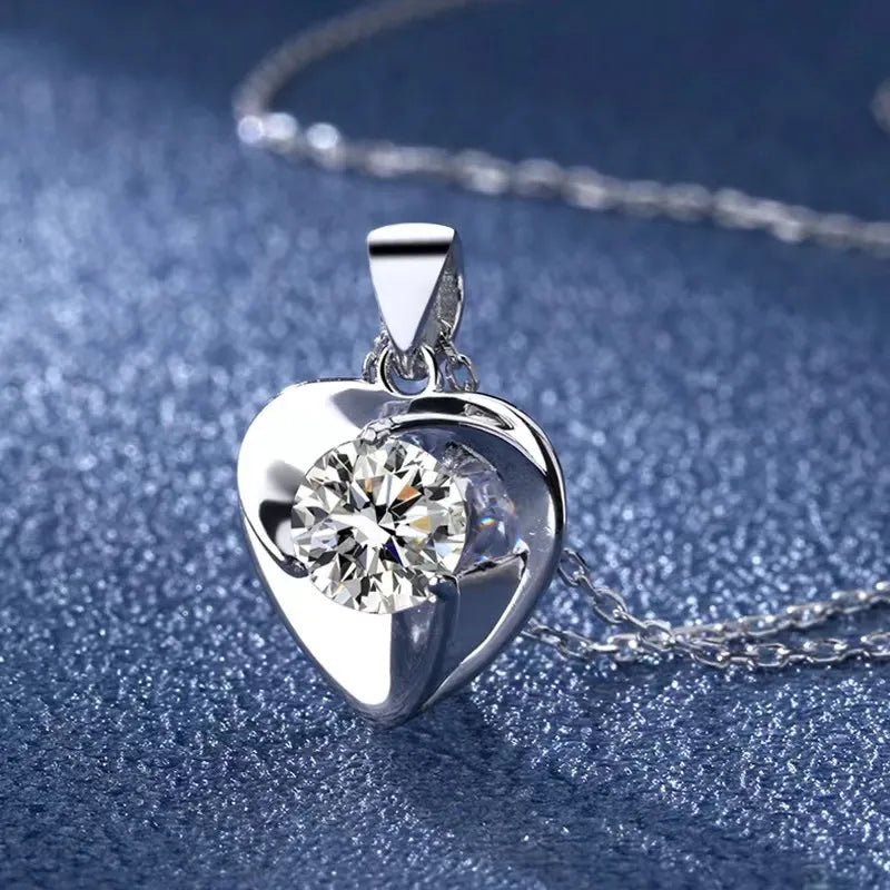 1 Carat Moissanite Necklace