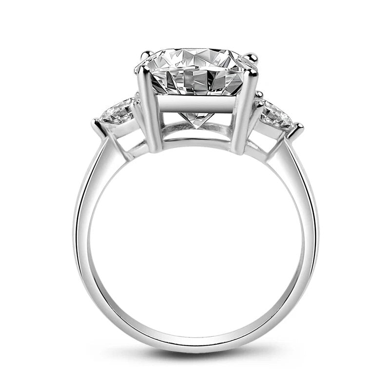 6 Carat Moissanite Classic Engagement Rings