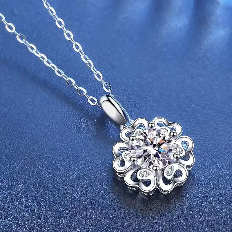 1 Carat Moissanite Clavicle Necklace