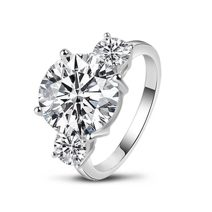 6 Carat Moissanite Classic Engagement Rings