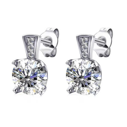 1.2ct D Moissanite Stud Earrings