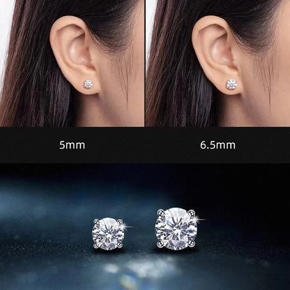 0.5/1 Carat Moissanite Bubble Earrings