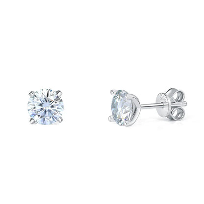 0.2-1ct Moissanite Stud Earrings