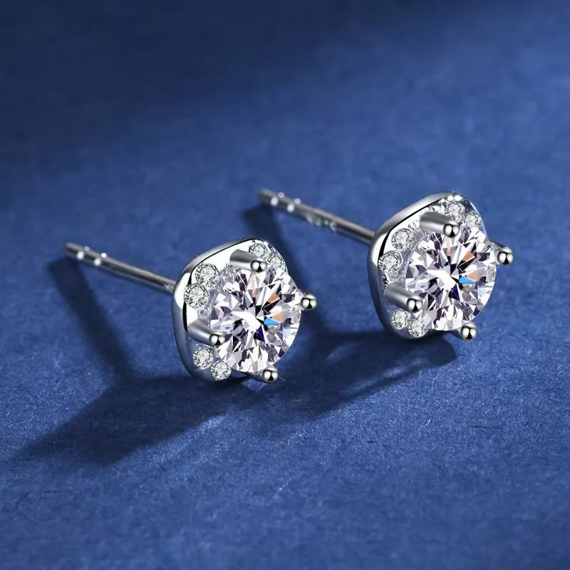 Moissanite Stud Earrings