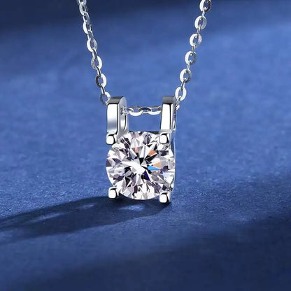 1-2 Carat Moissanite Necklace Women